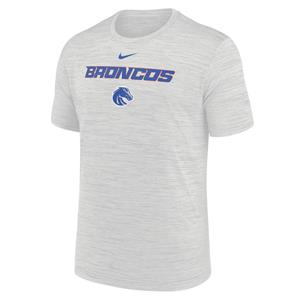 Image of BOISE STATE TEE SWOOSH OVER BRONCOS VELOCITY NIKE -  photondust